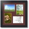 ArtToFrames Collage Photo Picture Frame with 4 - 4x6 inch Openings, Framed in Black with Over 62 Mat Color Options and Regular Glass (CSM-3926-178)